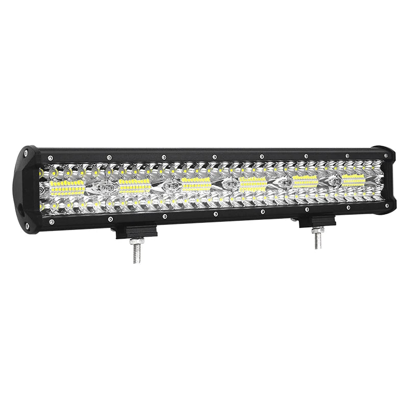 4-23 Inch 240W 360W 420W 480W LED Light Bar 8D Offroad Lamp Combo 3-Rows 12V 24V Truck SUV ATV 4WD 4x4