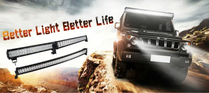 4-23 Inch 240W 360W 420W 480W LED Light Bar 8D Offroad Lamp Combo 3-Rows 12V 24V Truck SUV ATV 4WD 4x4