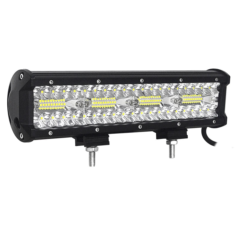 4-23 Inch 240W 360W 420W 480W LED Light Bar 8D Offroad Lamp Combo 3-Rows 12V 24V Truck SUV ATV 4WD 4x4