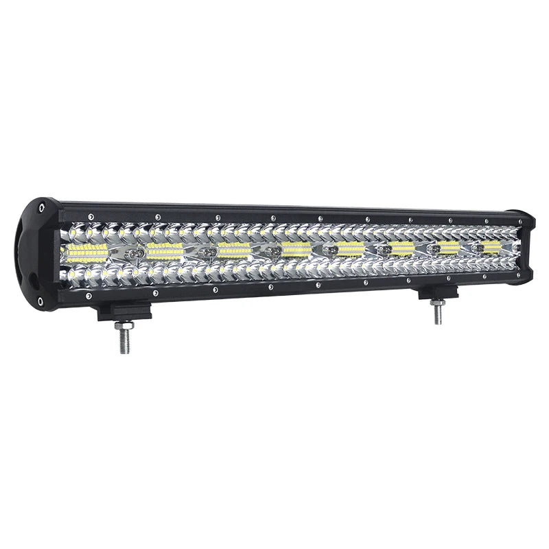 4-23 Inch 240W 360W 420W 480W LED Light Bar 8D Offroad Lamp Combo 3-Rows 12V 24V Truck SUV ATV 4WD 4x4