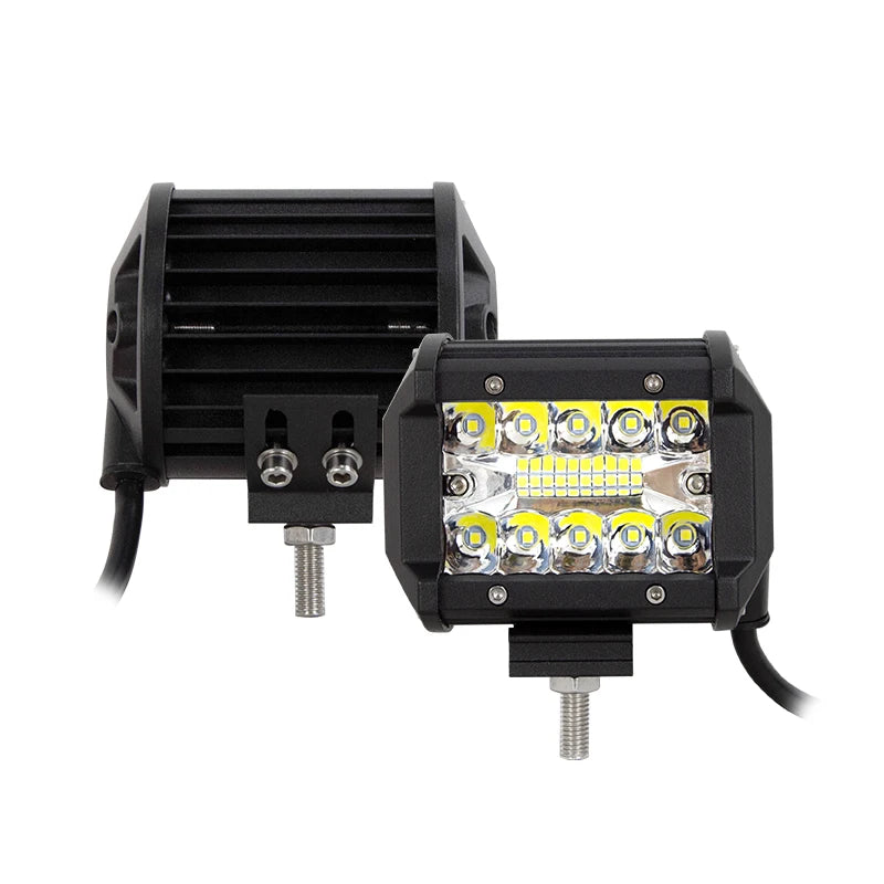4-23 Inch 240W 360W 420W 480W LED Light Bar 8D Offroad Lamp Combo 3-Rows 12V 24V Truck SUV ATV 4WD 4x4