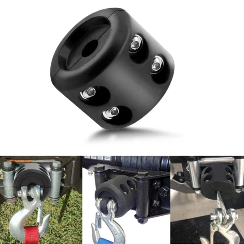 Car modification accessories winch hook stopper cable protector rubber plug for off-road vehicles