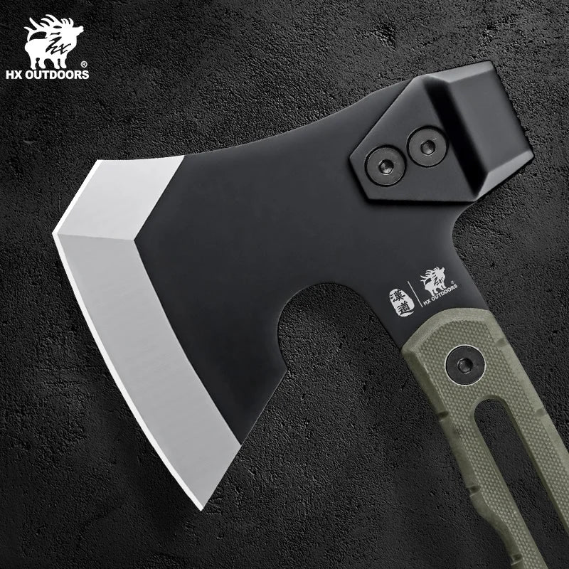 HX OUTDOORS Survival Axe Tomahawk Stainless Steel Outdoor Tool, Hunting Camping Survival Axes Hand Tool Fire Axe ,Hatchet Axes