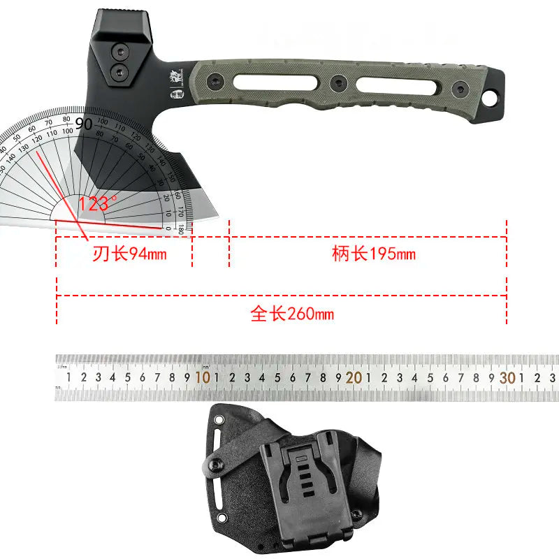 HX OUTDOORS Survival Axe Tomahawk Stainless Steel Outdoor Tool, Hunting Camping Survival Axes Hand Tool Fire Axe ,Hatchet Axes