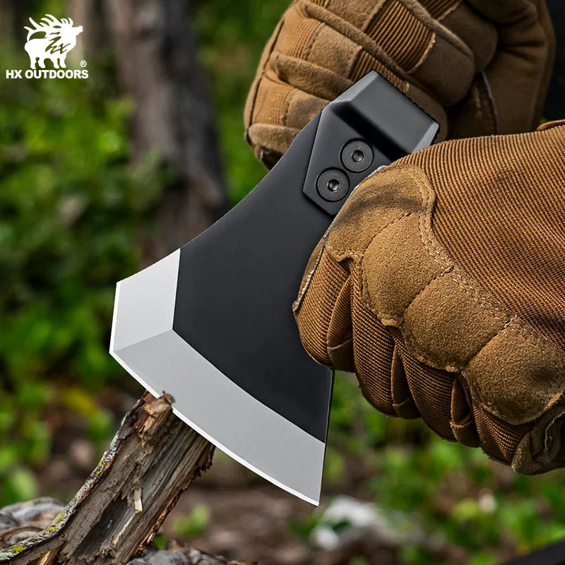 HX OUTDOORS Survival Axe Tomahawk Stainless Steel Outdoor Tool, Hunting Camping Survival Axes Hand Tool Fire Axe ,Hatchet Axes
