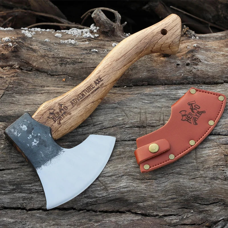 Austeel Wood Forged Outdoor Camping Hand Axes Family Firewood Splitting Tools Multi-functional Nieman Axes