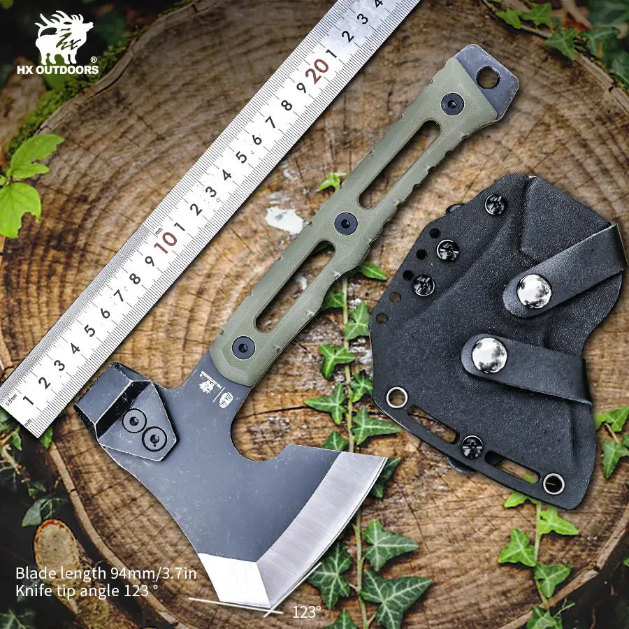 HX OUTDOORS Survival Axe Tomahawk Stainless Steel Outdoor Tool, Hunting Camping Survival Axes Hand Tool Fire Axe ,Hatchet Axes
