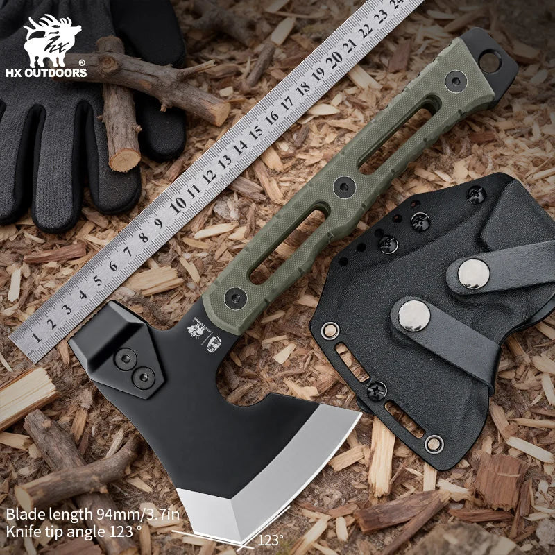 HX OUTDOORS Survival Axe Tomahawk Stainless Steel Outdoor Tool, Hunting Camping Survival Axes Hand Tool Fire Axe ,Hatchet Axes