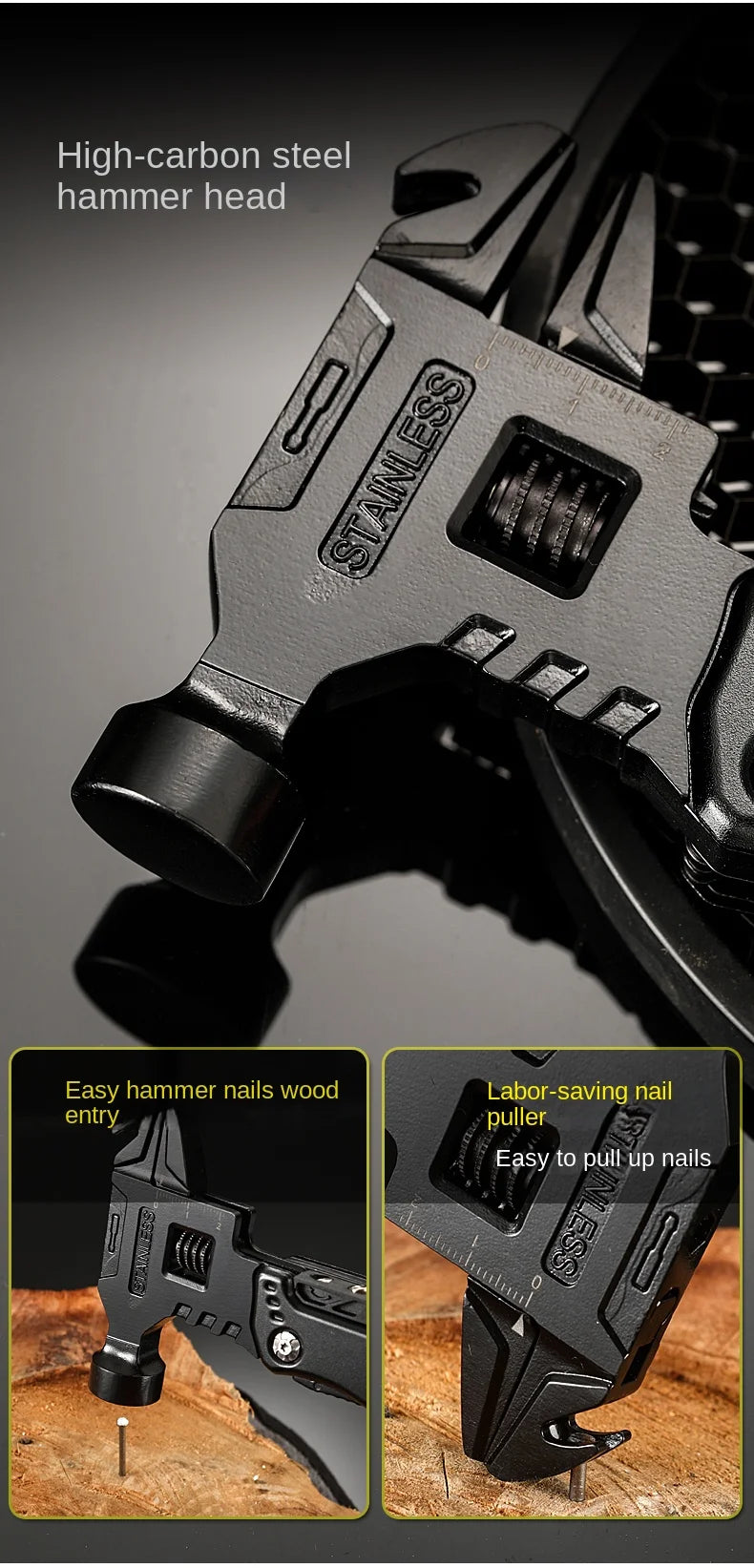 Multi functional wrench Hammer combination universal folding pliers tool Wrench universal folding pliers Hand Tools