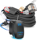 16.4FT / 14.8FT / 5.5FT LED Light Bar Wiring Harness Kit Universal LED Wiring Harness 12V 40A Relay On Off Switch Wiring Harnes