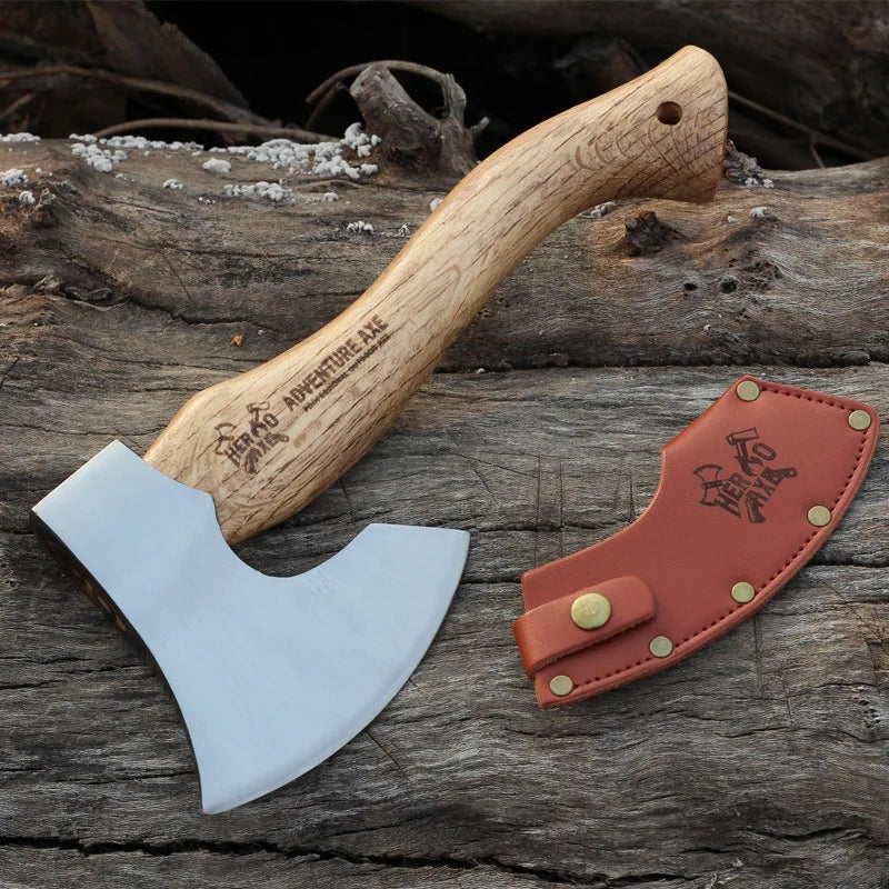 Austeel Wood Forged Outdoor Camping Hand Axes Family Firewood Splitting Tools Multi-functional Nieman Axes